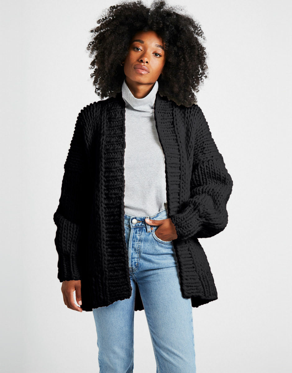 Hero Cardigan Space Black