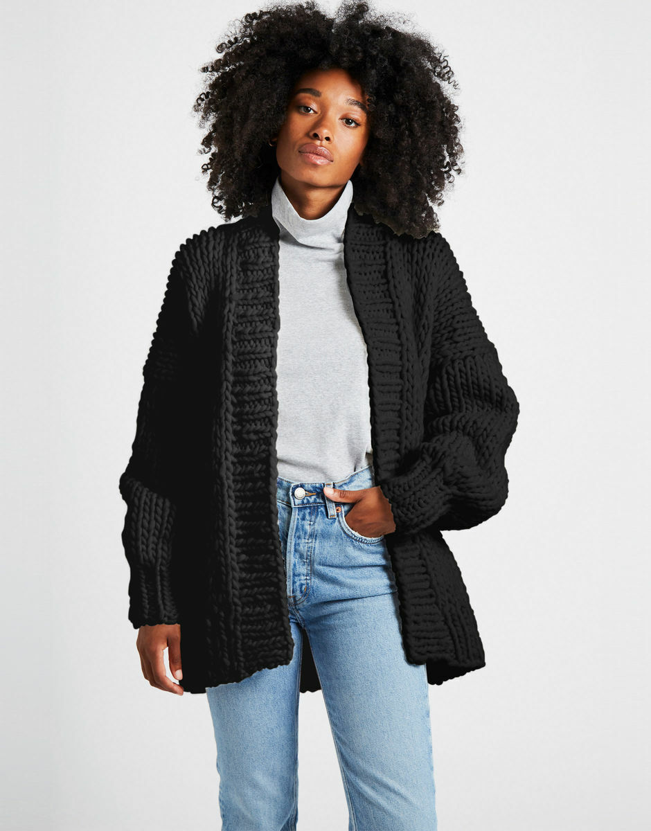 Hero Cardigan Charcoal