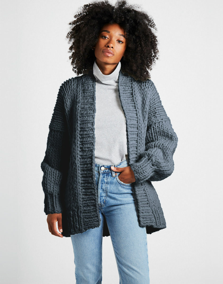 Hero Cardigan Eagle Grey