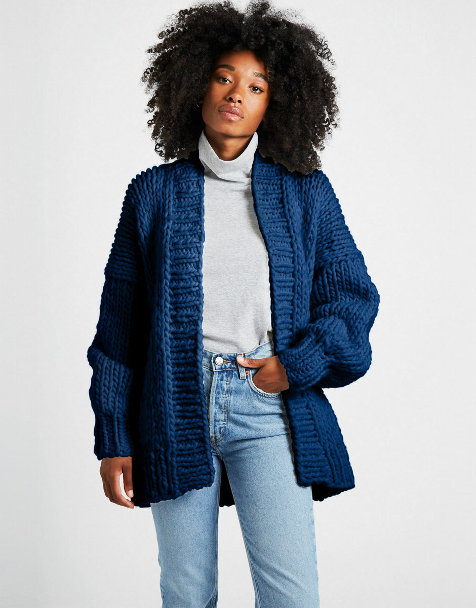 Hero Cardigan Curasao Blue