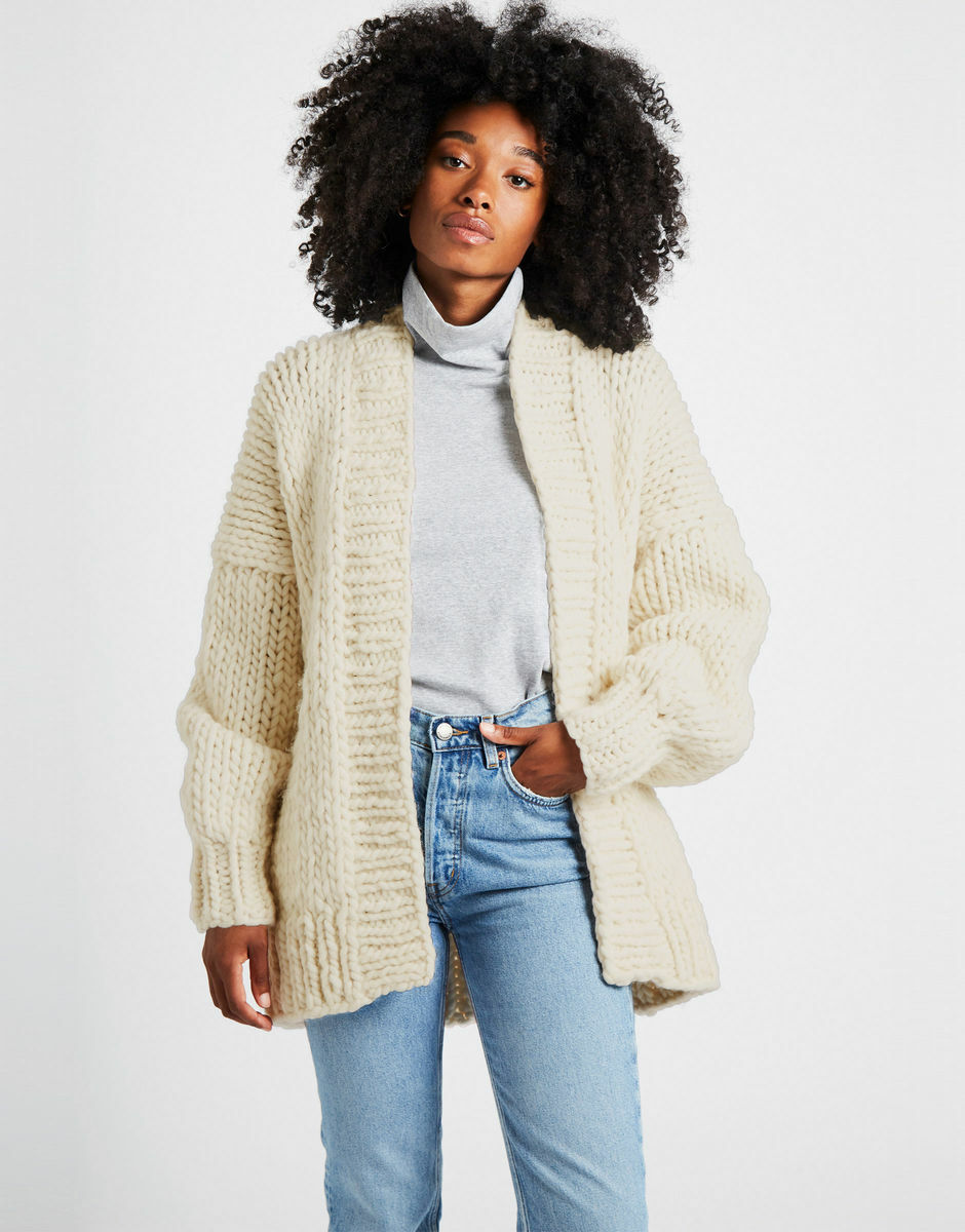 Hero Cardigan Ivory White