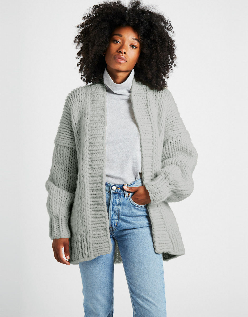 Hero Cardigan Rocky Grey