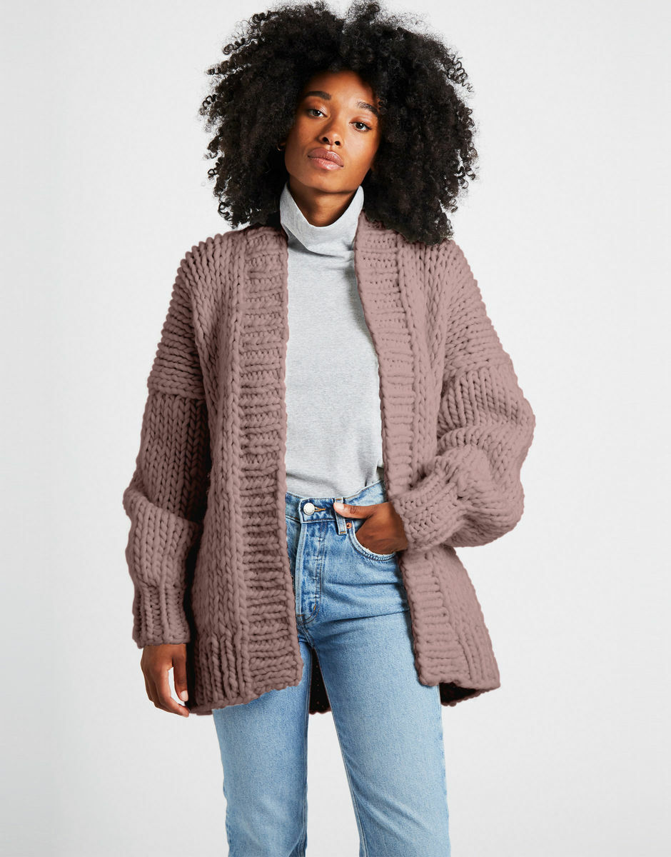 Hero Cardigan Mellow Mauve