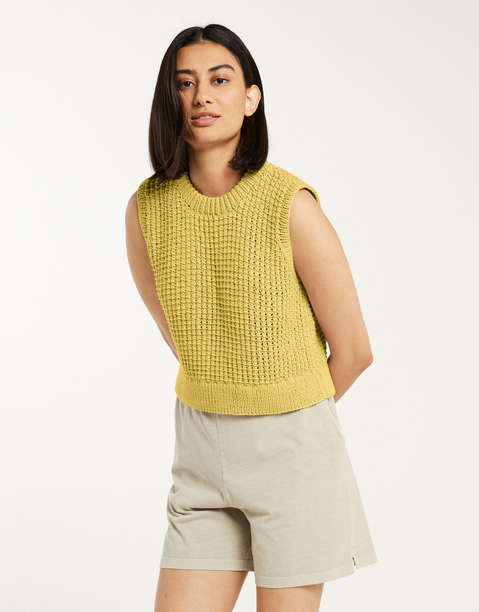 Summer Girl Tank Chalk Yellow