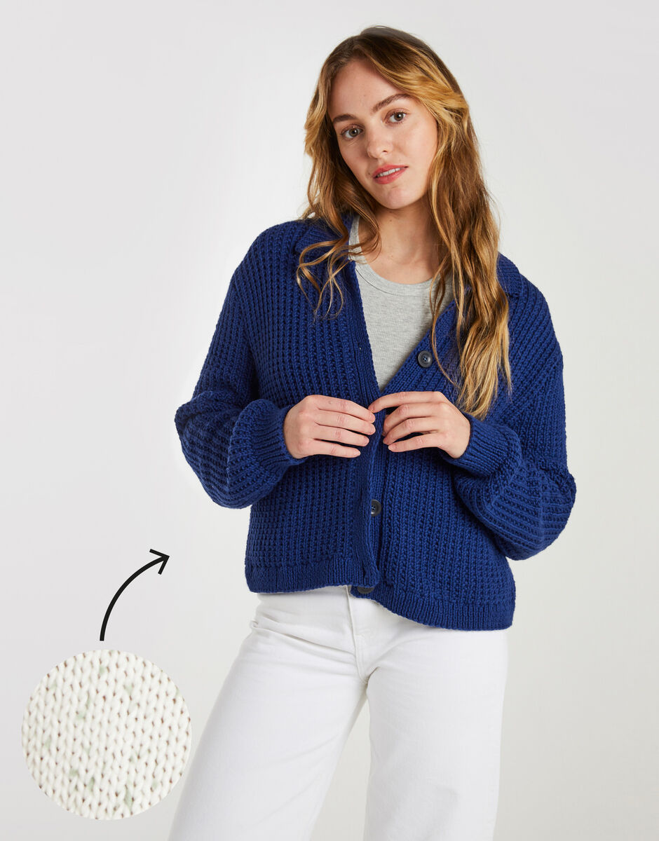 Outlast Cardigan Eucalyptus Spots
