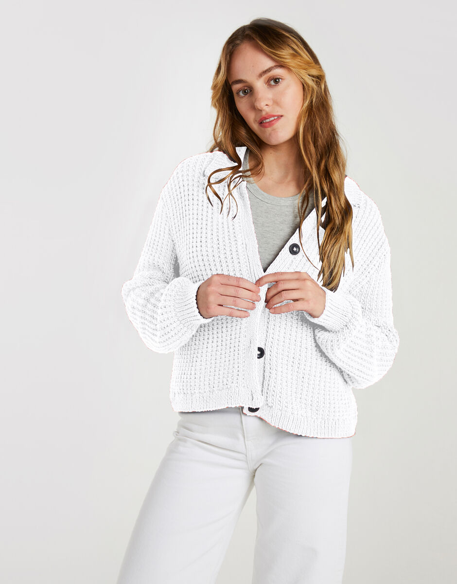 Outlast Cardigan White Noise