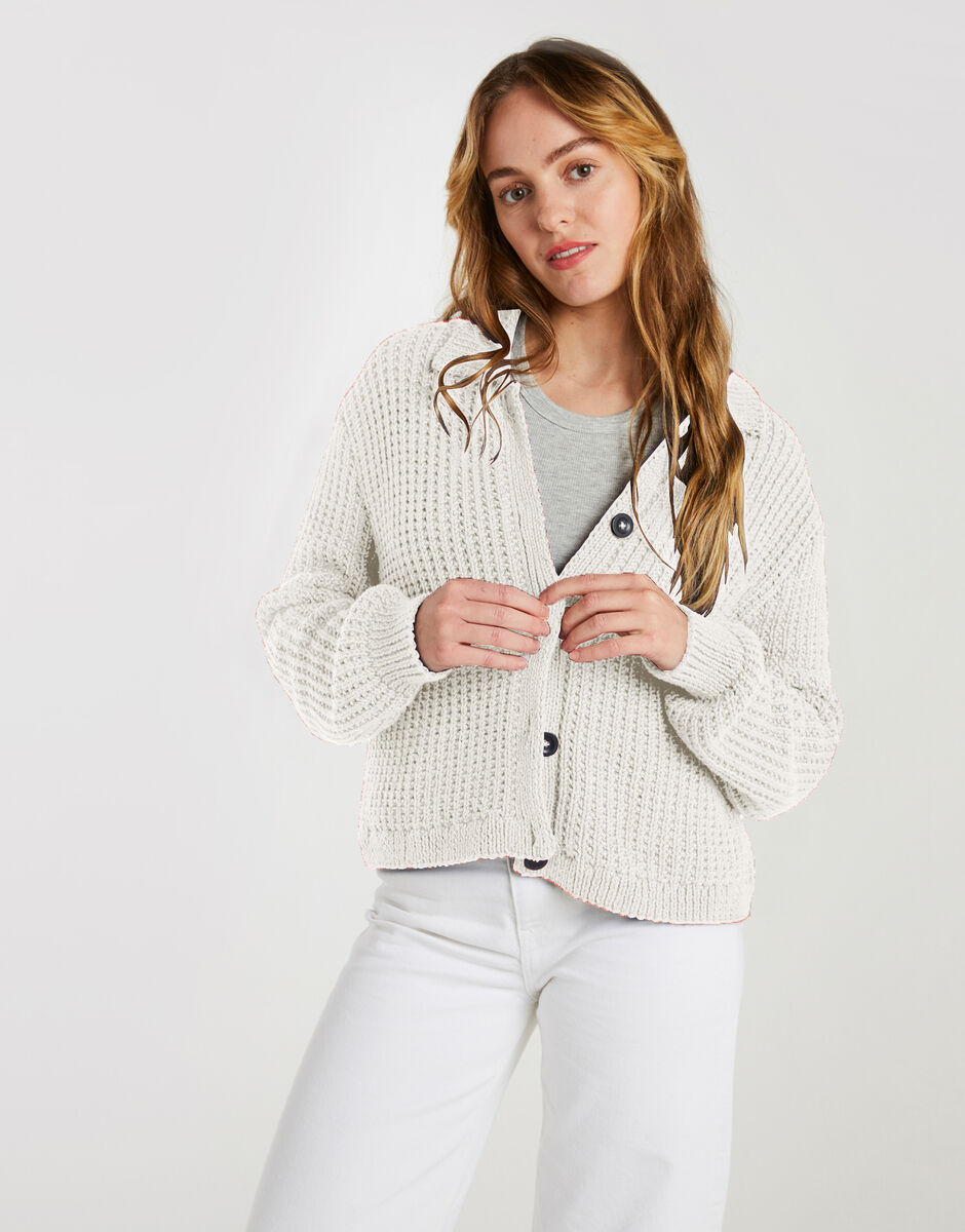 Outlast Cardigan Ivory White