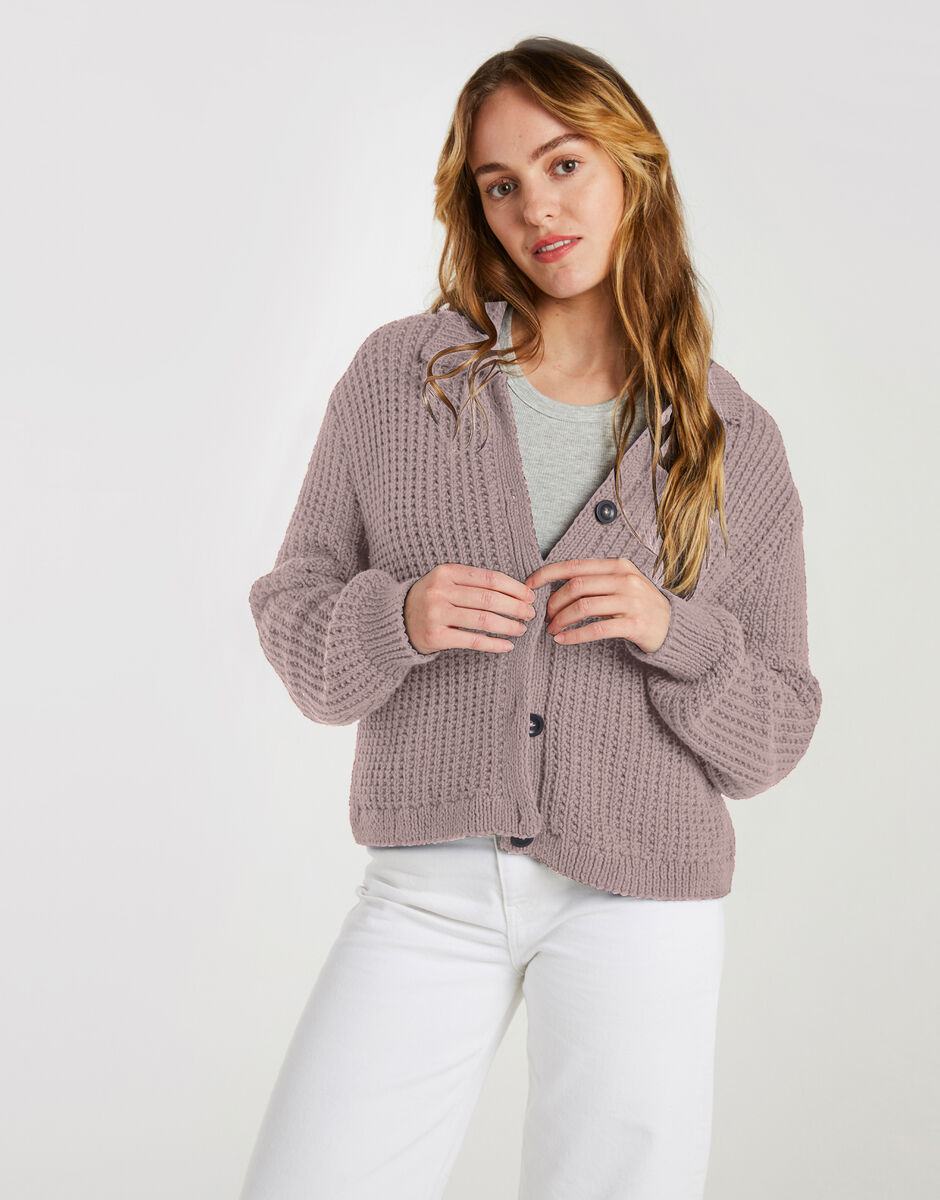 Outlast Cardigan Lilac Wash