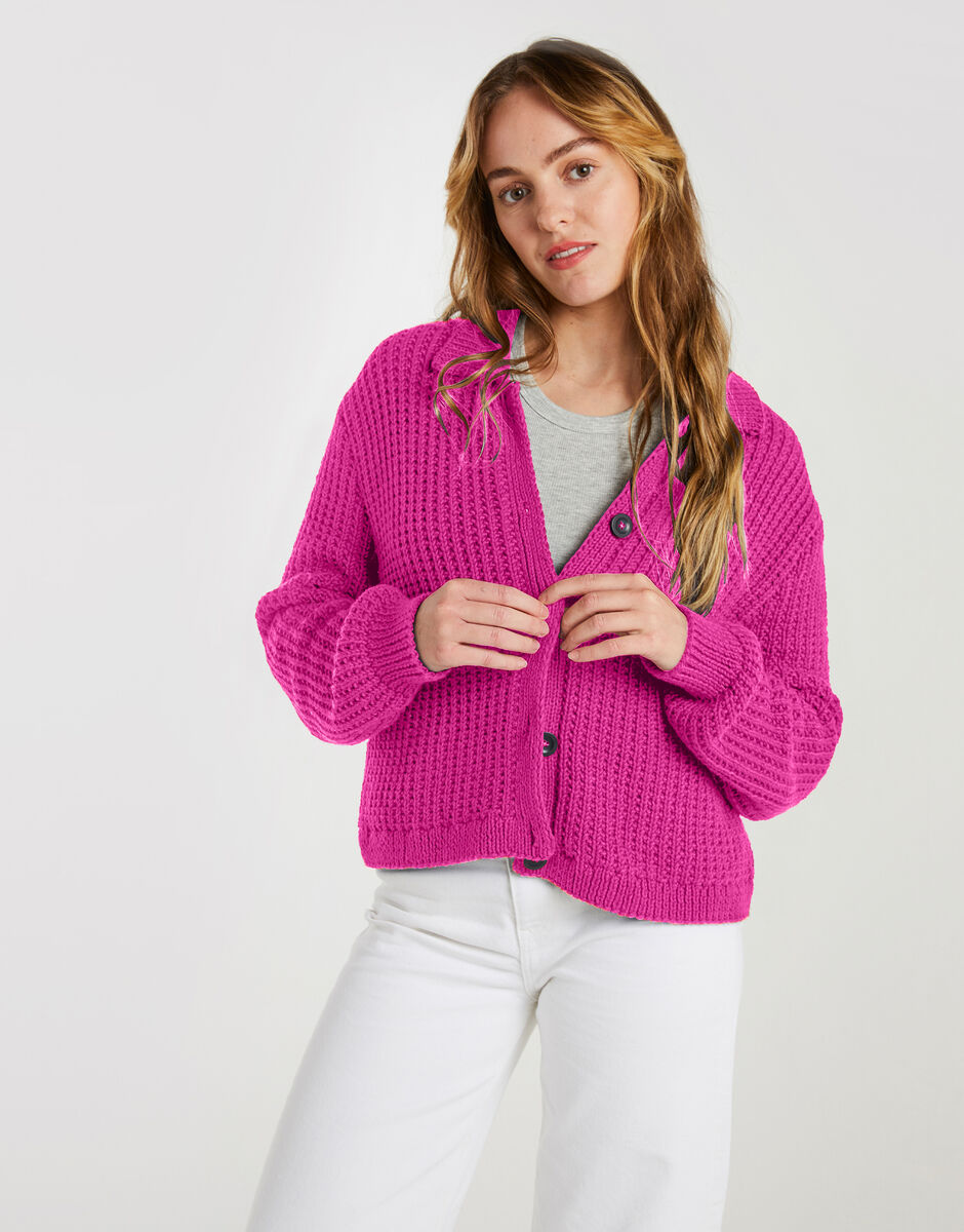 Outlast Cardigan Hot Pink