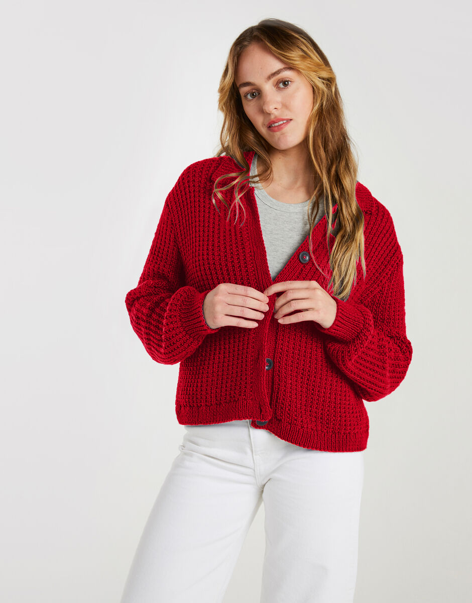Outlast Cardigan True Blood Red