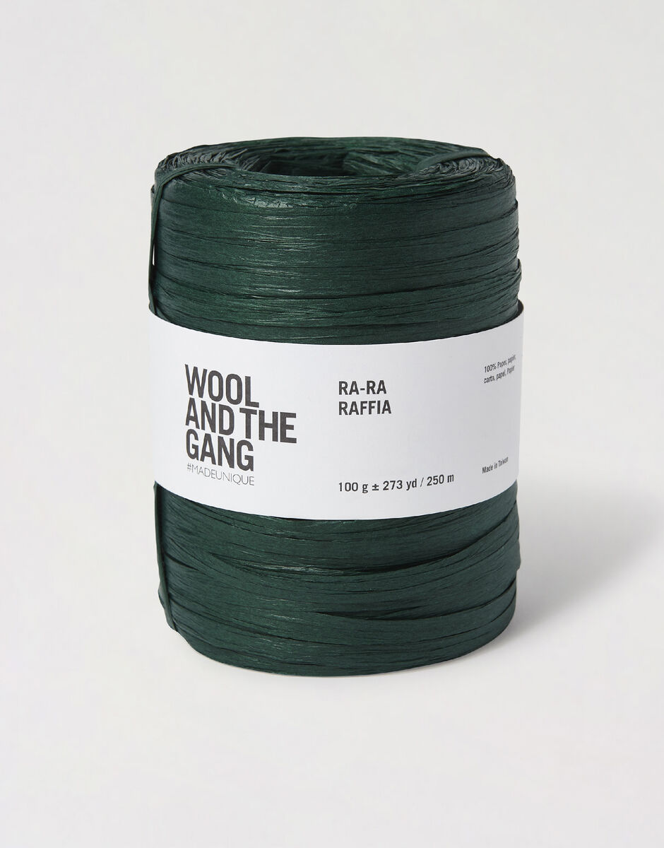 Ra-Ra Raffia Bottle Green