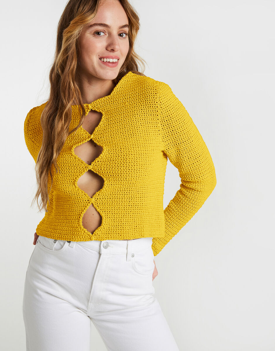Onda Cardigan Soleil Yellow