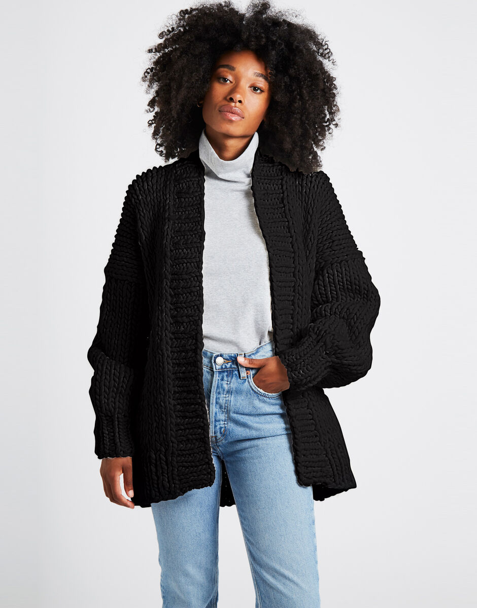 Cassy Cardigan Coal Grey