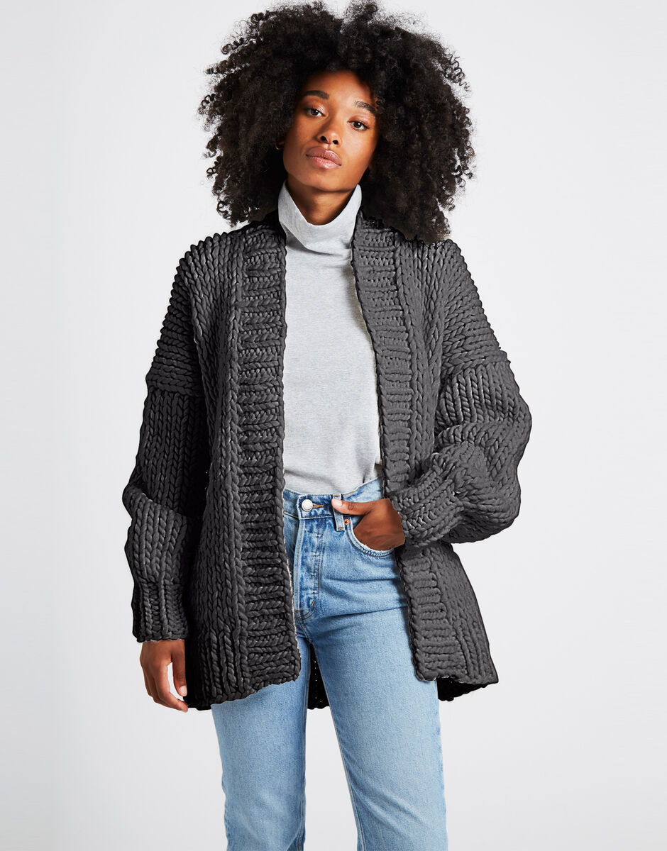 Cassy Cardigan Stormy Grey