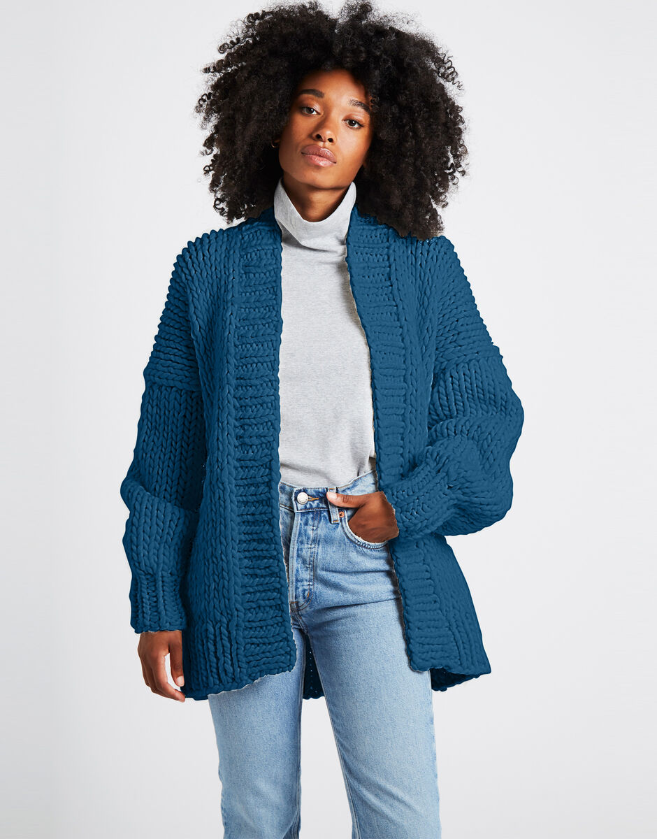 Cassy Cardigan Ocean Blue
