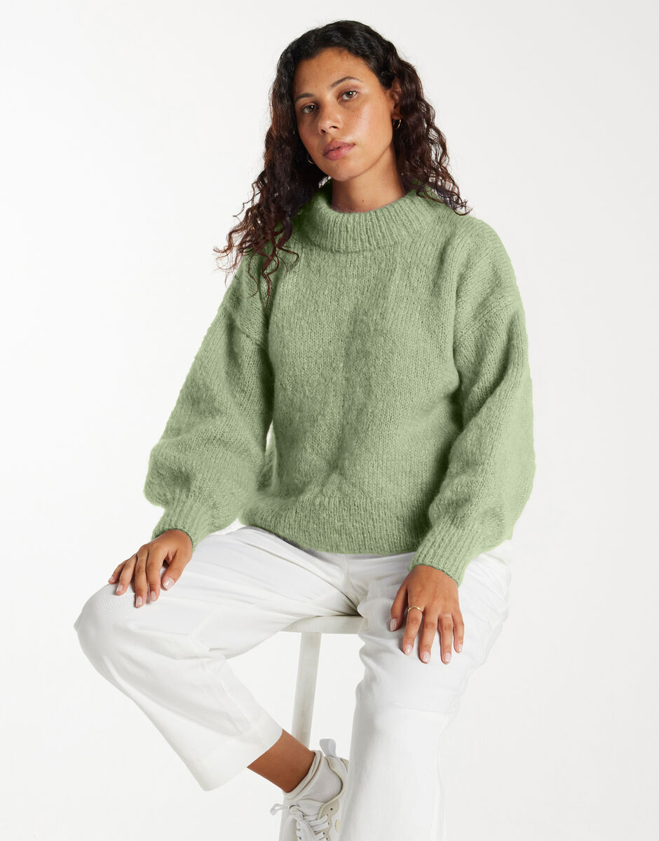 Be Mine Sweater Eucalyptus Green