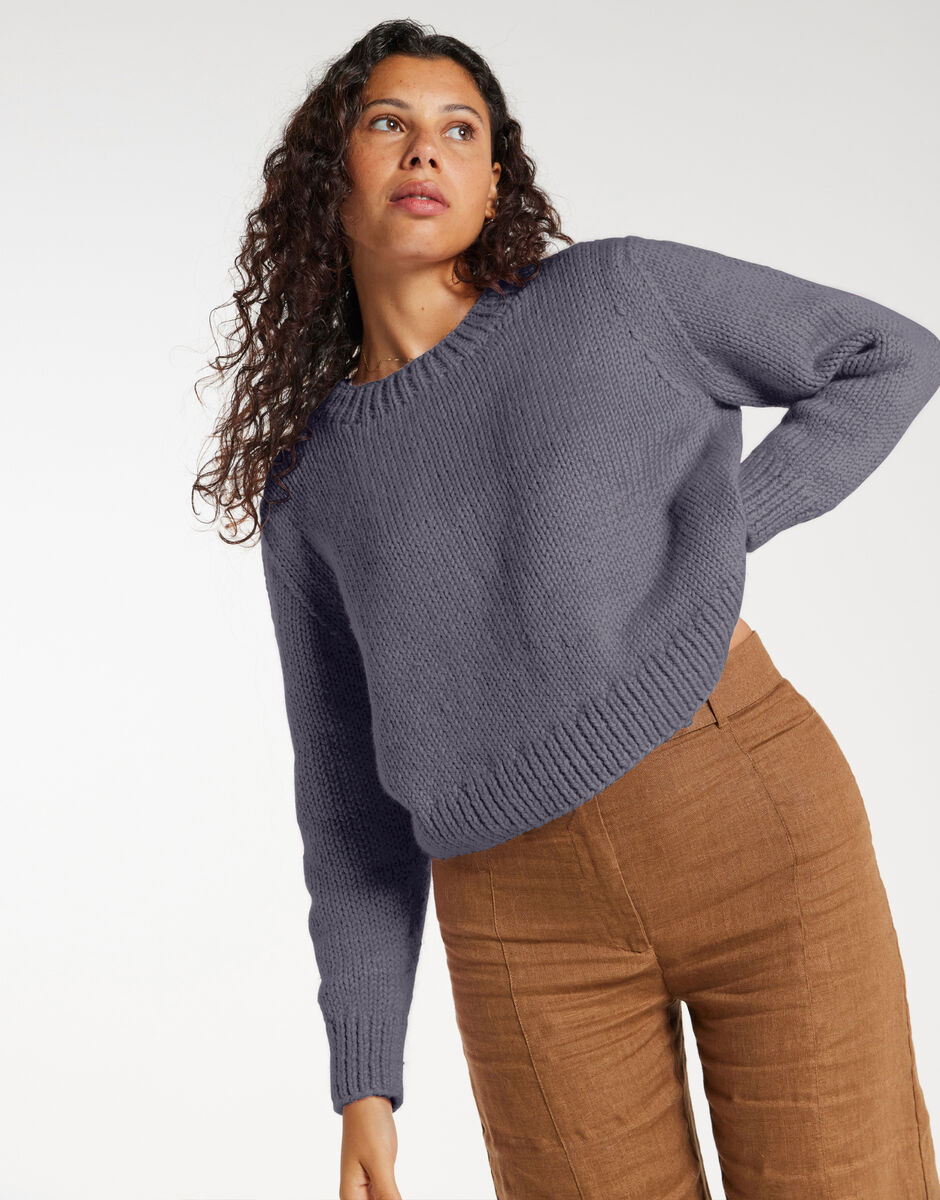 Pull Happier Tweed Grey