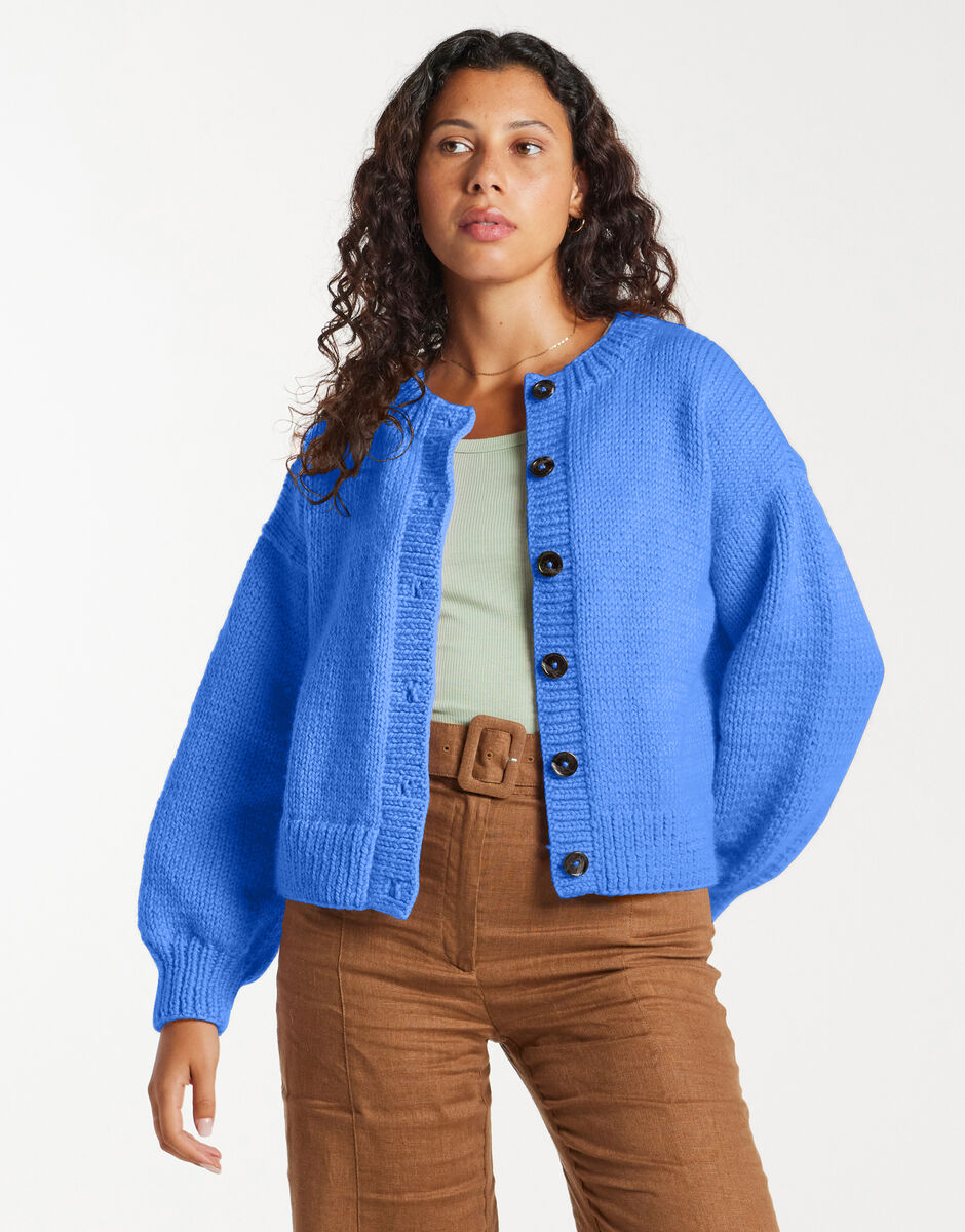 Good for You Cardigan Cornflower Blue
