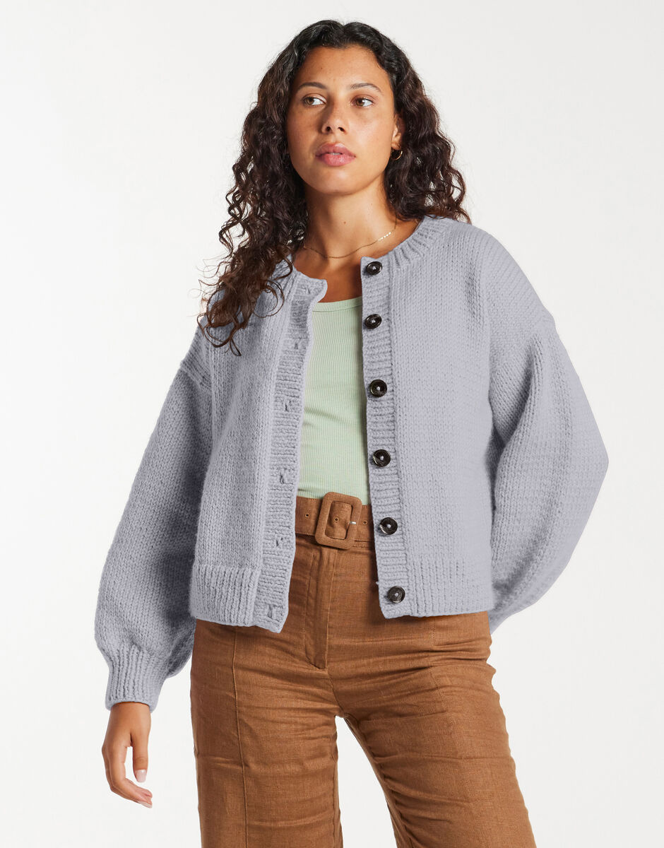 Good for You Cardigan Rocky Grey