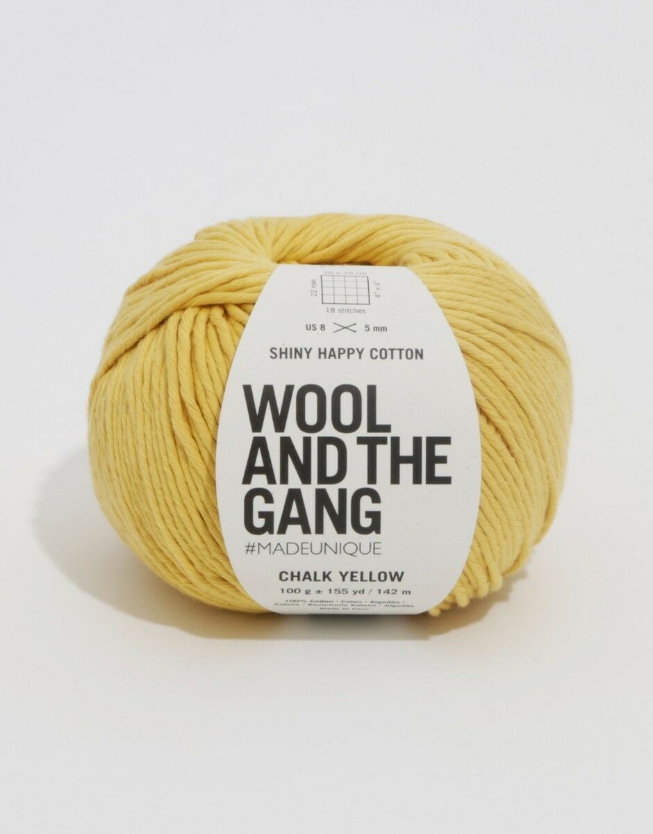 Shiny Happy Cotton - 6 Knäuel Chalk Yellow