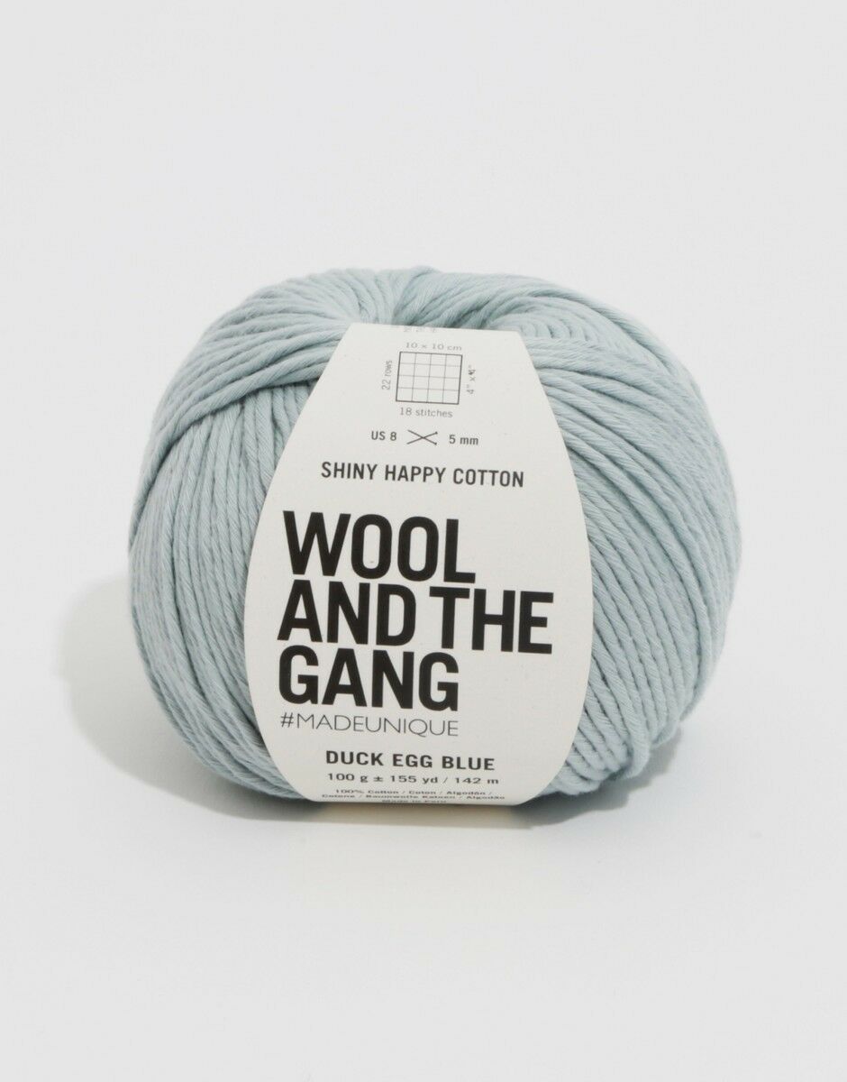 Shiny Happy Cotton - 6 Knäuel Duck Egg Blue