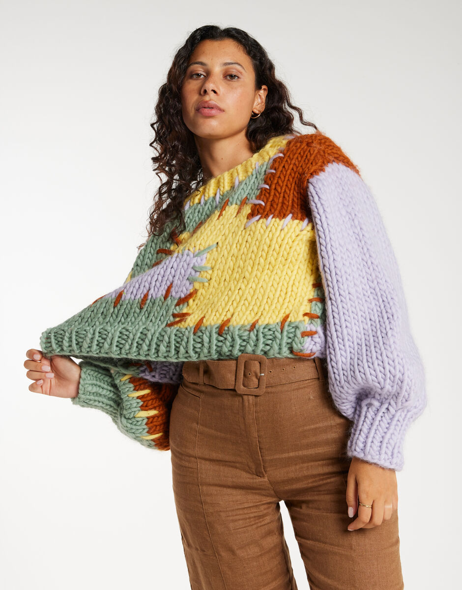 Pixie Patchwork Sweater