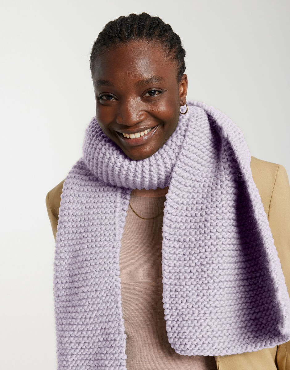 Hello You Scarf Lilac Powder