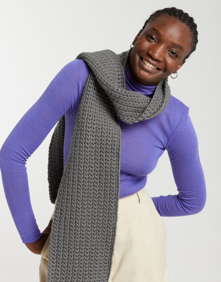 Better Be Scarf Tweed Grey