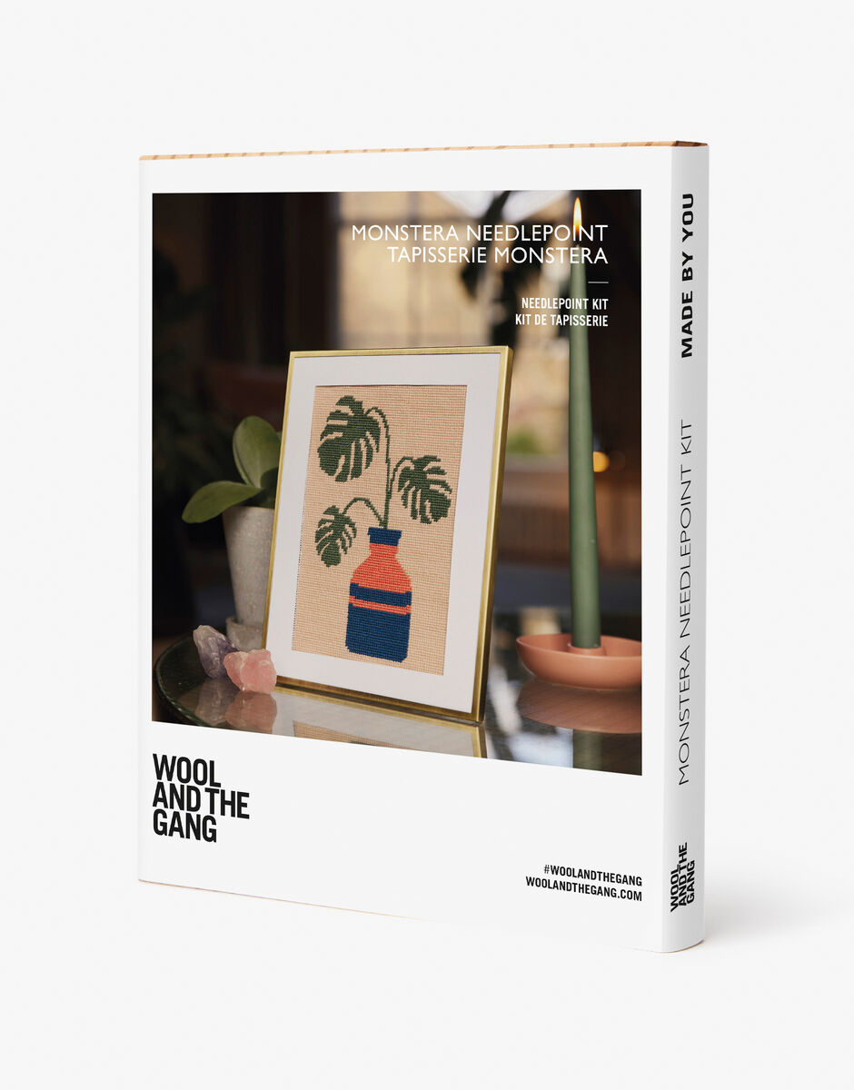 Monstera Needlepoint