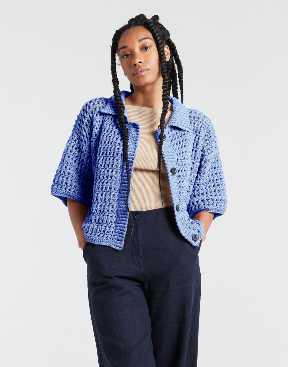 Portia Cardigan Cloudy Blue