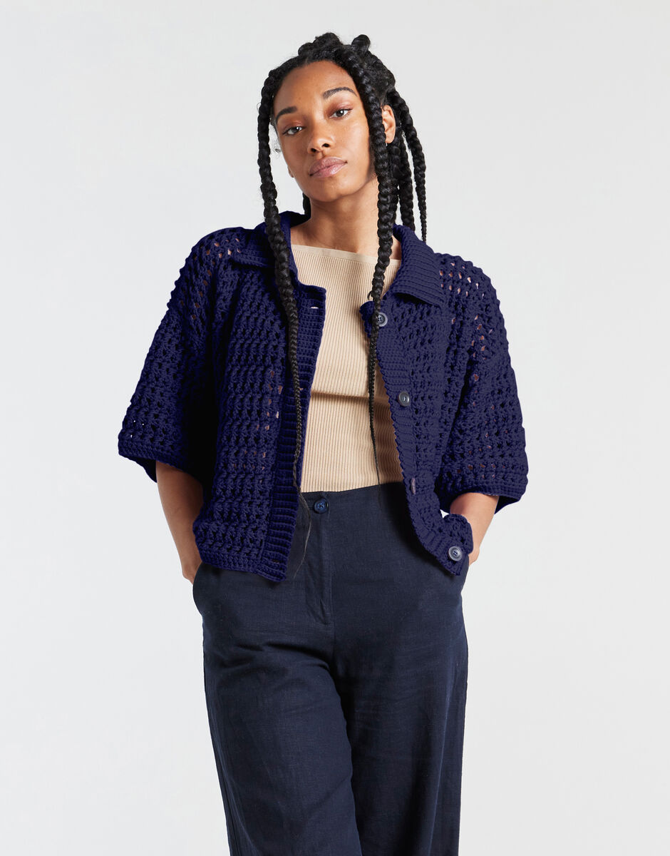 Portia Cardigan Midnight Blue