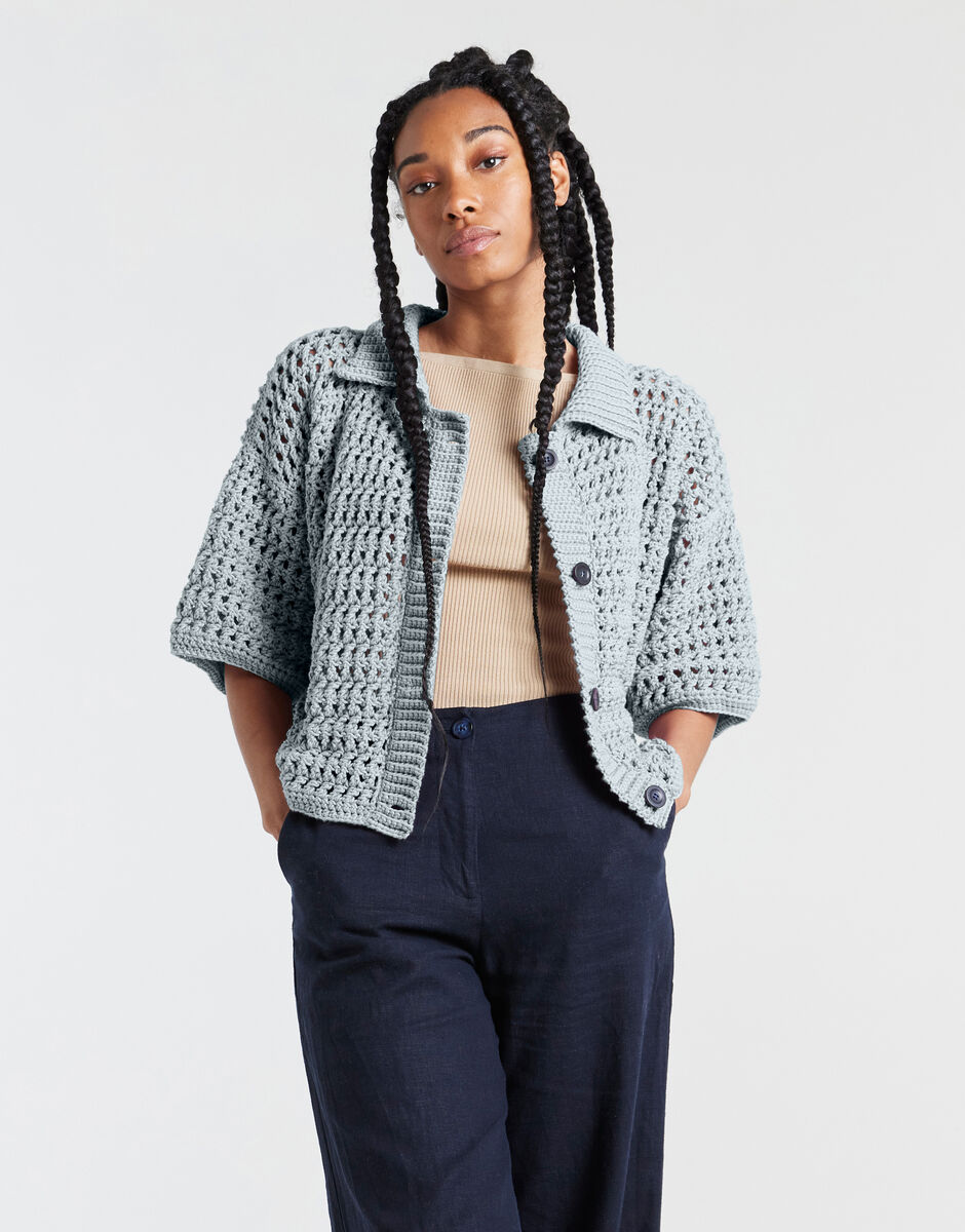 Portia Cardigan Duck Egg Blue