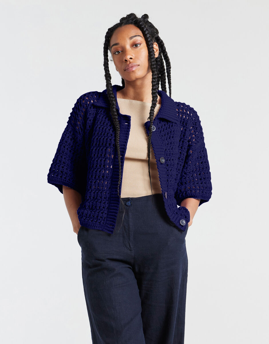 Portia Cardigan Cobalt Blue