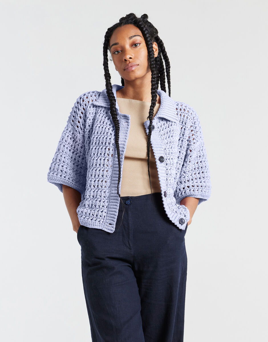Portia Cardigan Purple Haze