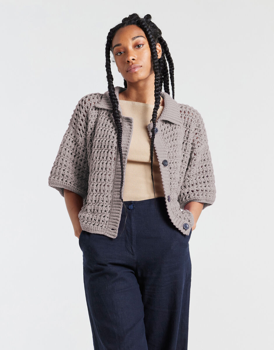 Portia Cardigan Lilac Wash
