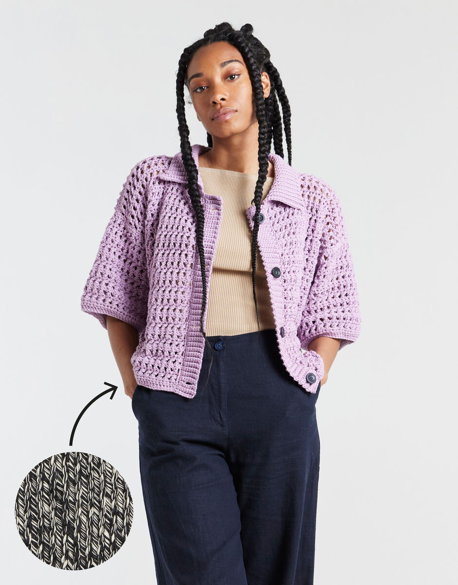 Portia Cardigan TV Static