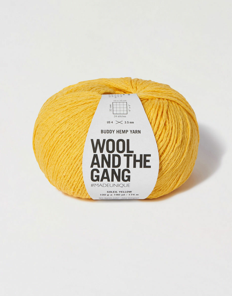 Buddy Hemp Yarn Soleil Yellow