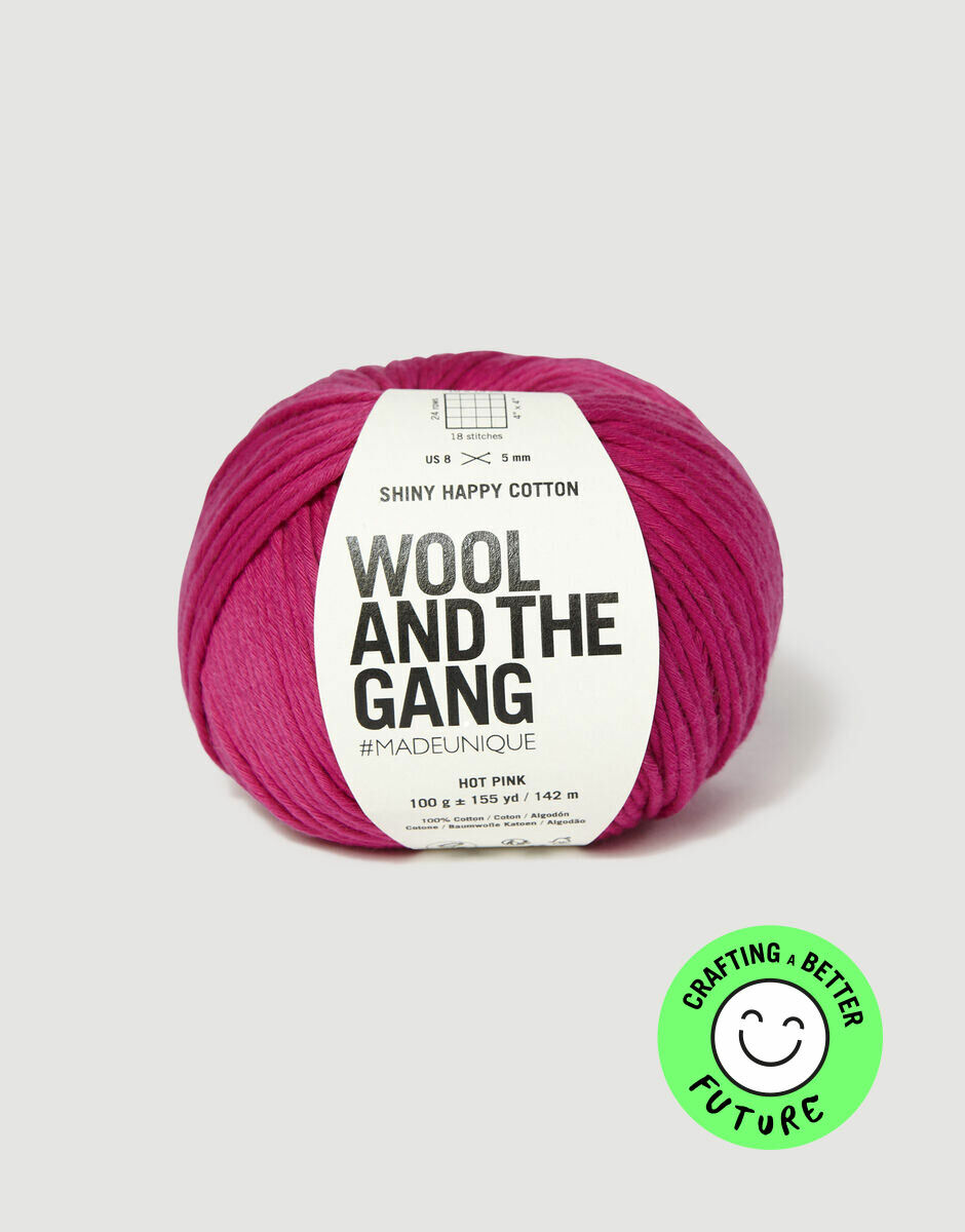 Shiny Happy Cotton Hot Pink