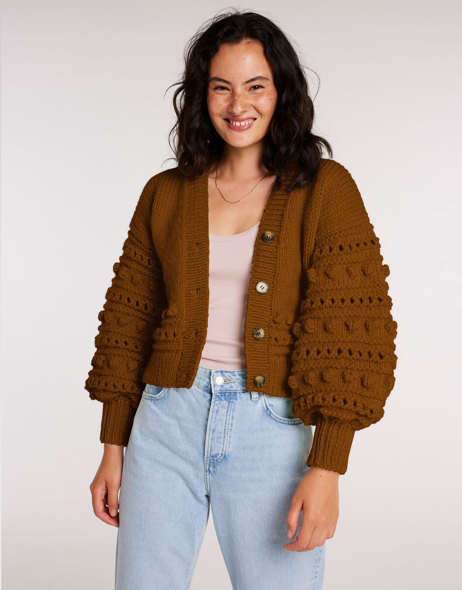 Power Cardigan Bronzed Olive