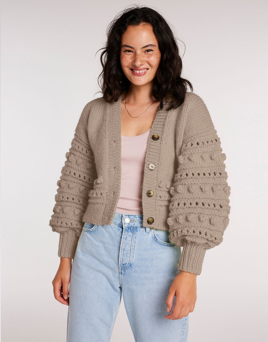Power Cardigan Sandtrooper Beige