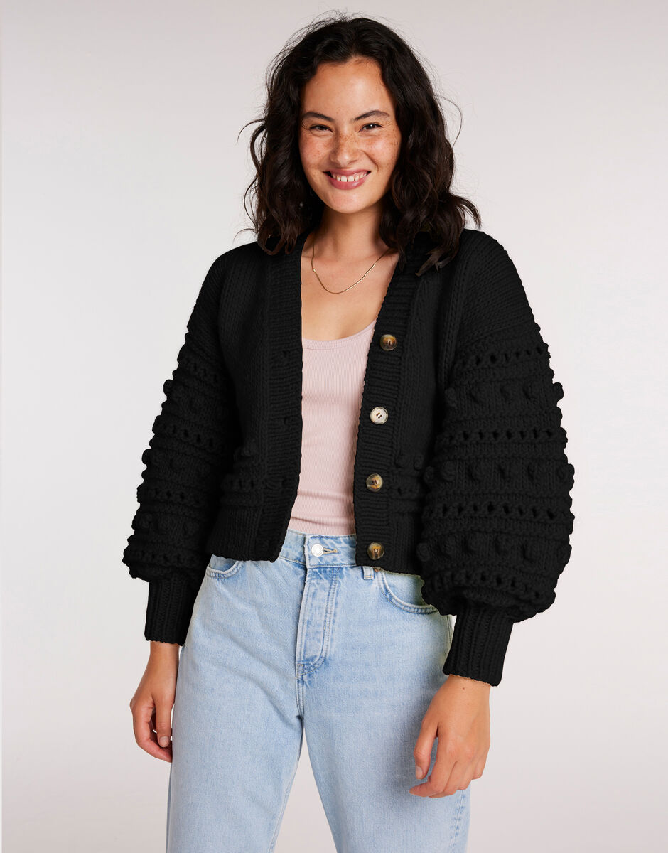 Power Cardigan Space Black
