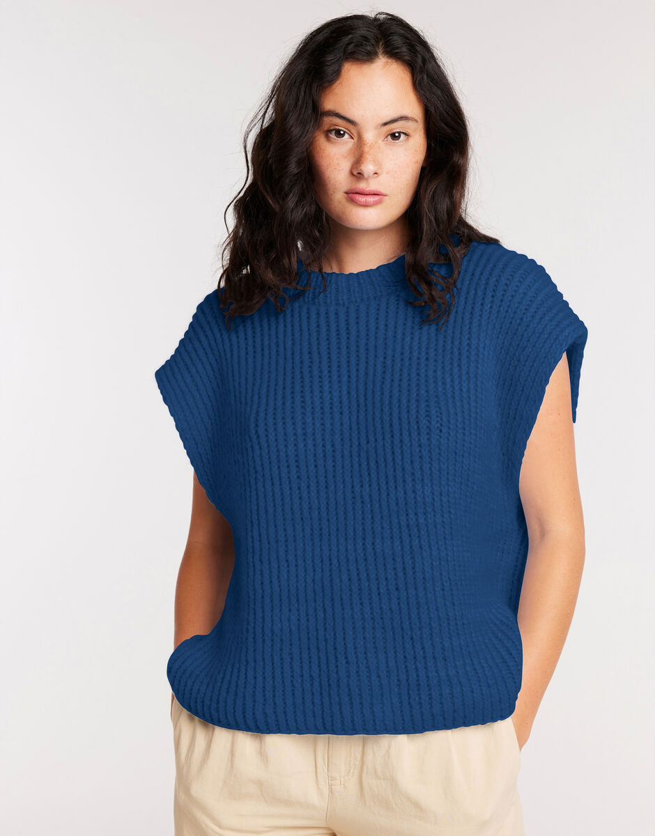 Blank Space Tank Curasao Blue