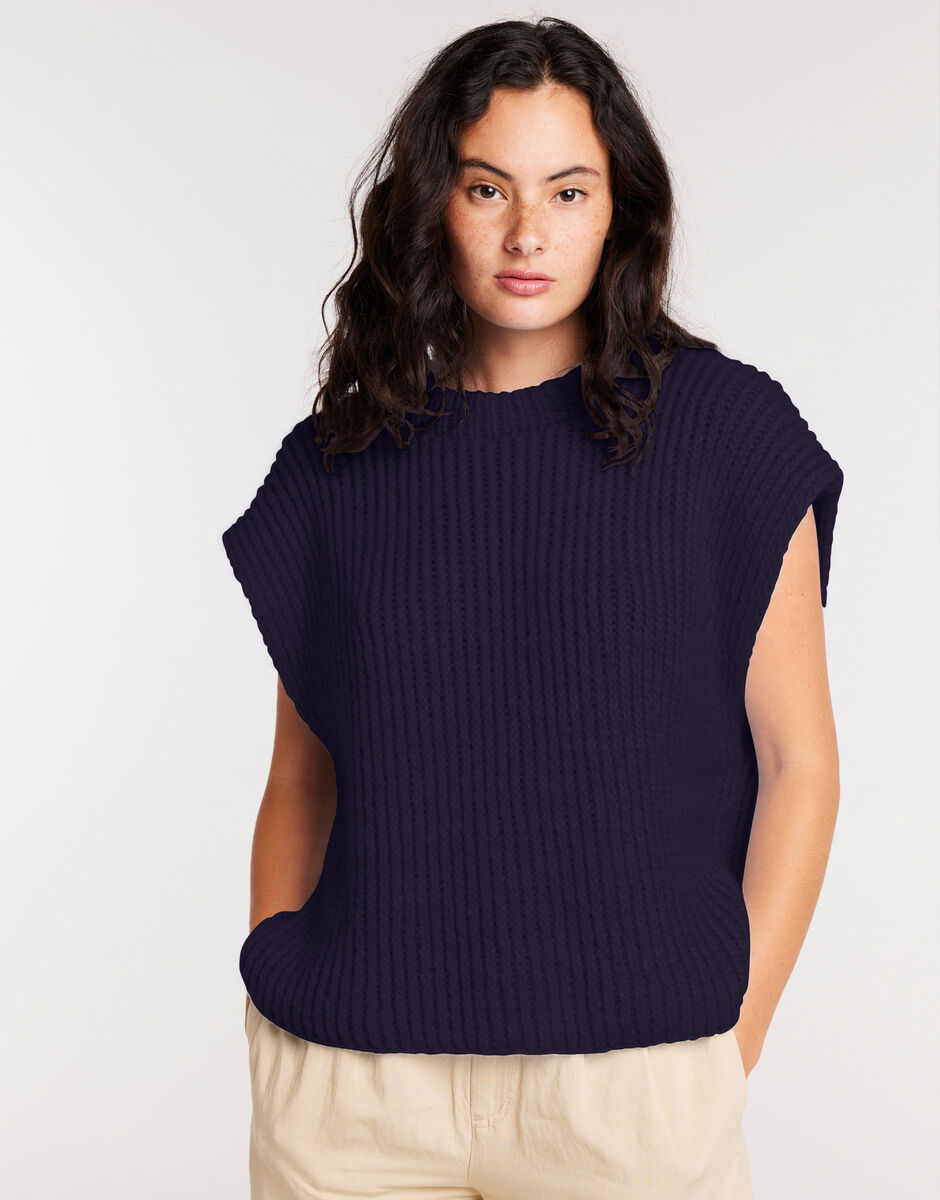 Blank Space Tank Midnight Blue
