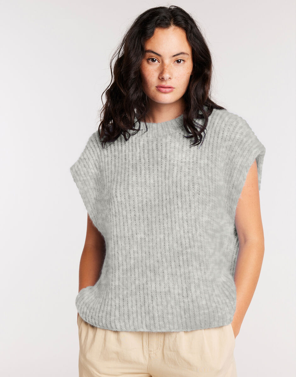 Blank Space Tank Rocky Grey