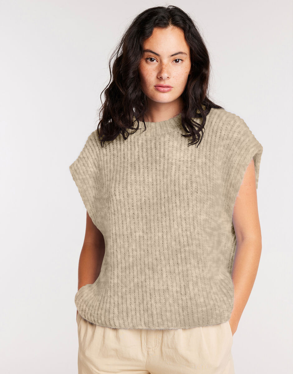 Blank Space Tank Seashell Beige