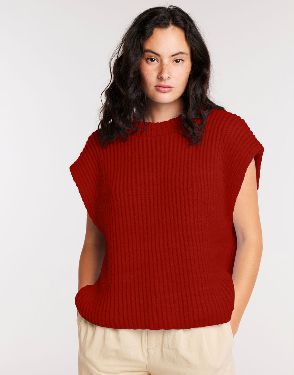 Blank Space Tank Red Ochre