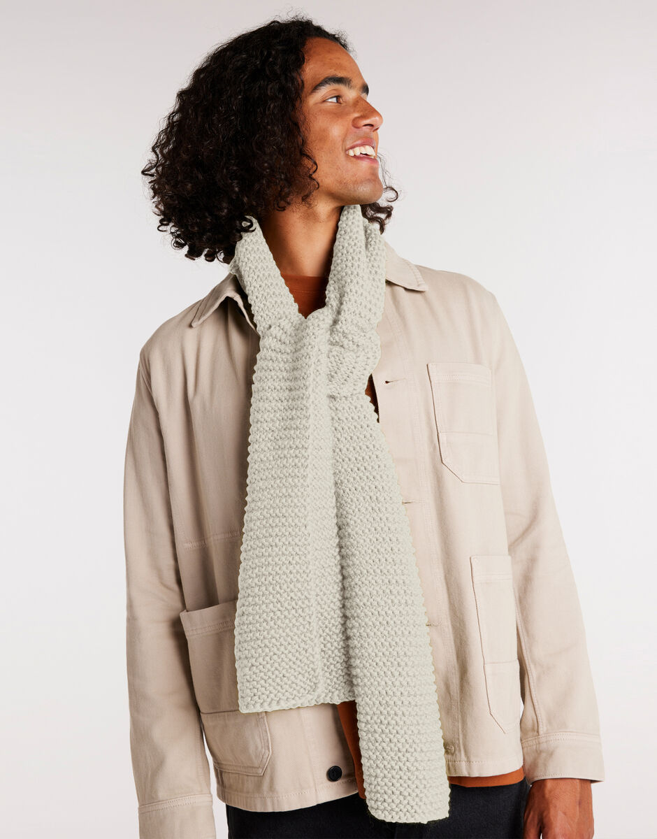 Smith Scarf Ivory White
