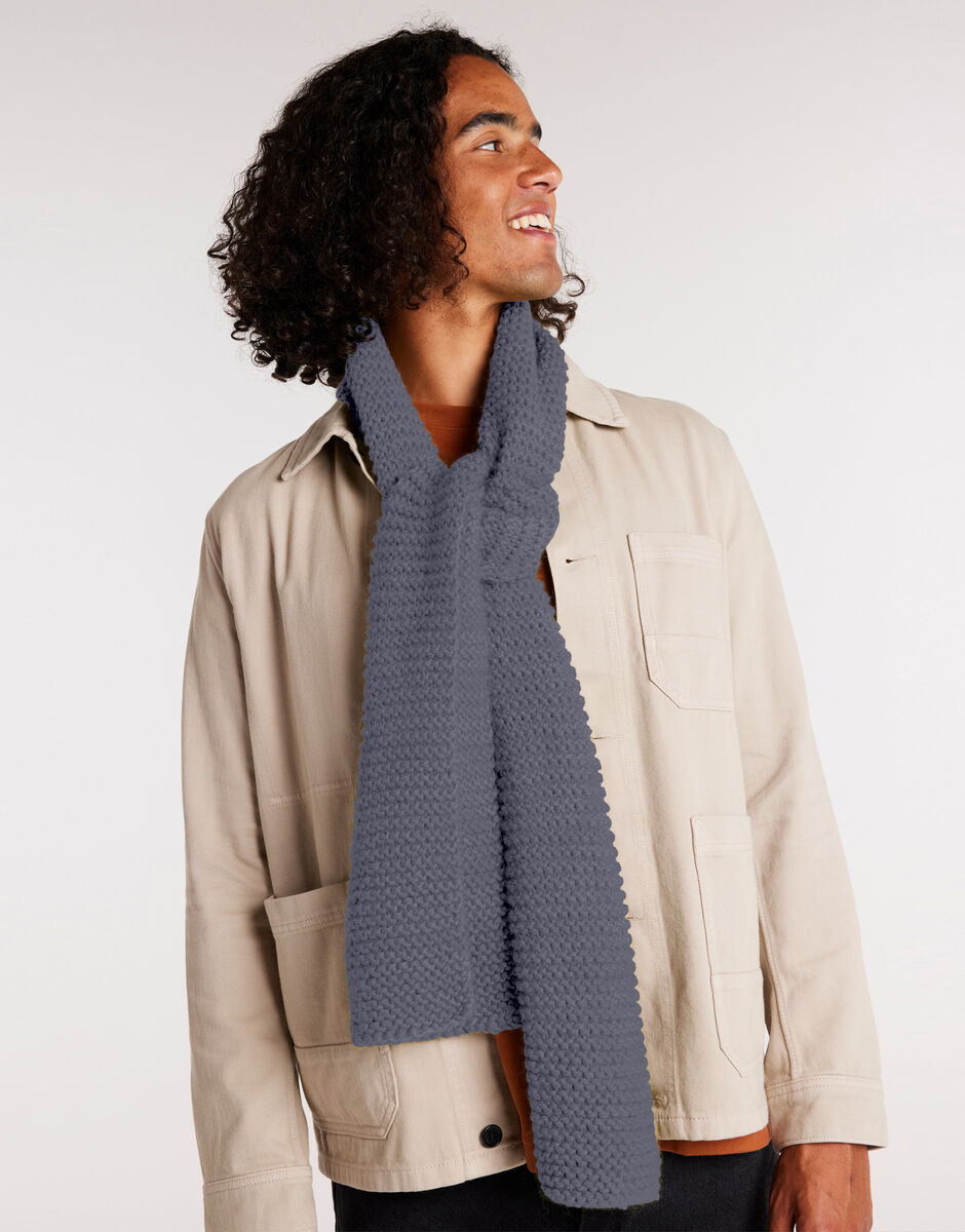 Smith Scarf Tweed Grey