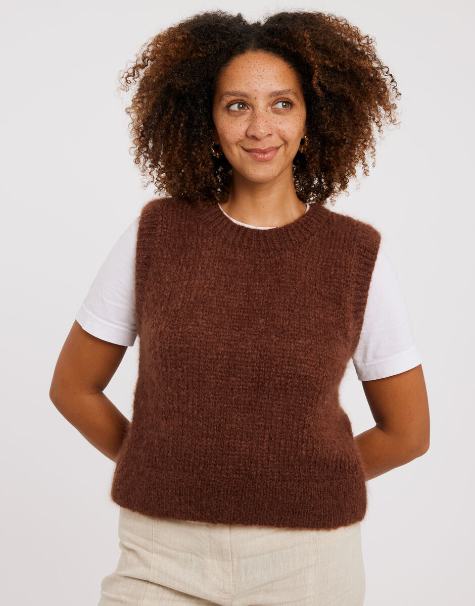 Keisha Tank Chocolate Brown