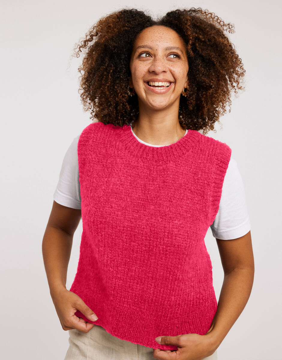 Keisha Tank Hot Punk Pink